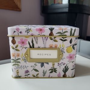 Rifle Paper Co Recipe box with cards